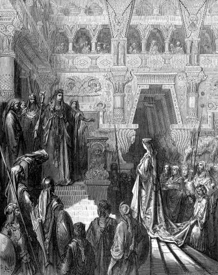 Salomon reçoit la reine de Séba