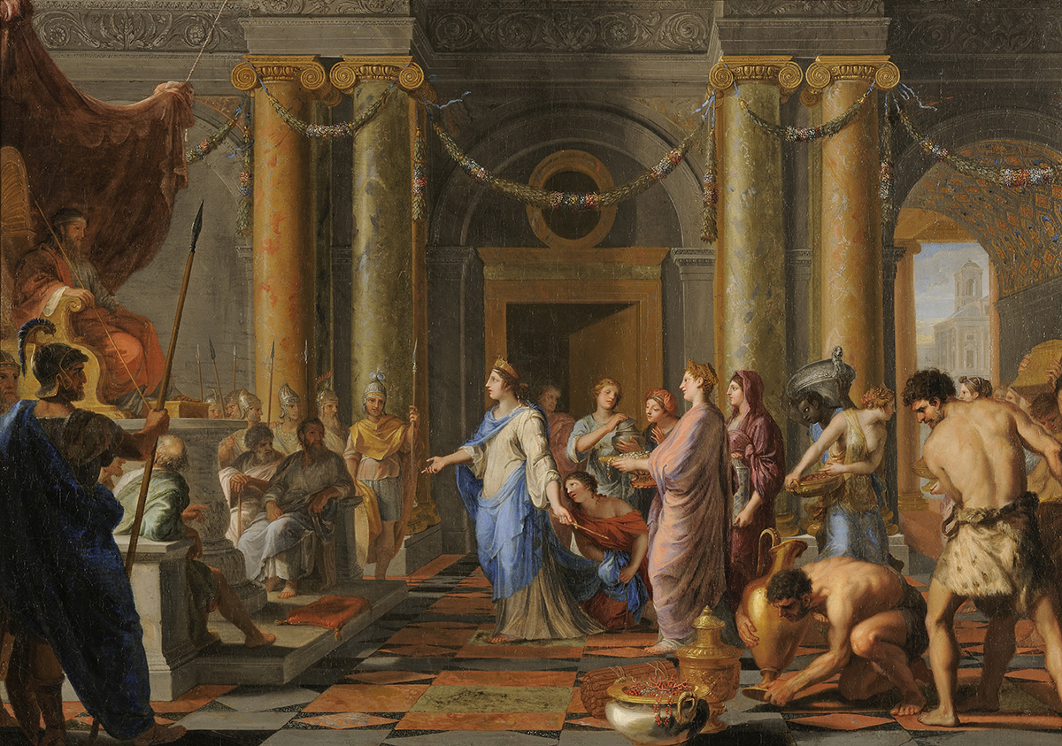 Salomon recevant la reine de Séba